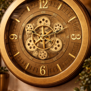 Luxury bronze wall clock