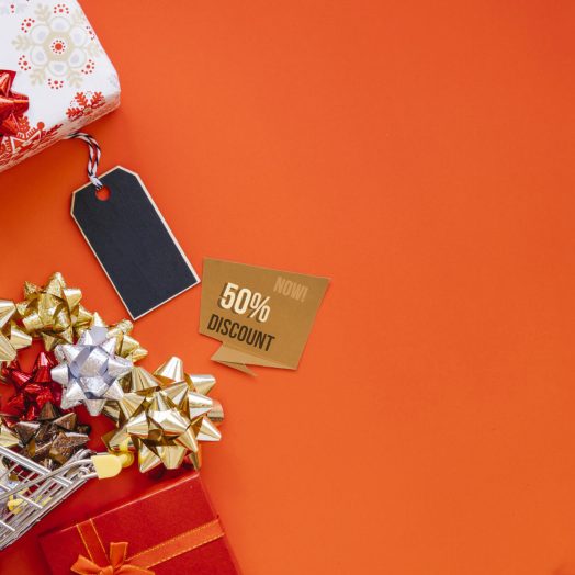 top-view-christmas-shopping-composition